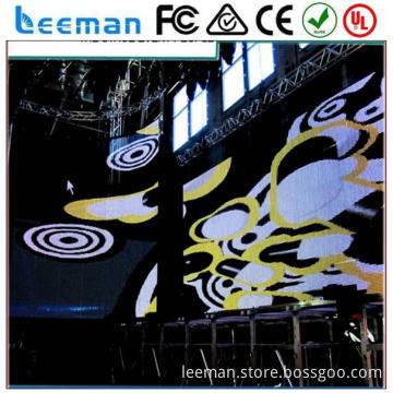 high quality flexible led curtain screen 2015 Leeman P25 DIP RGB led full color display